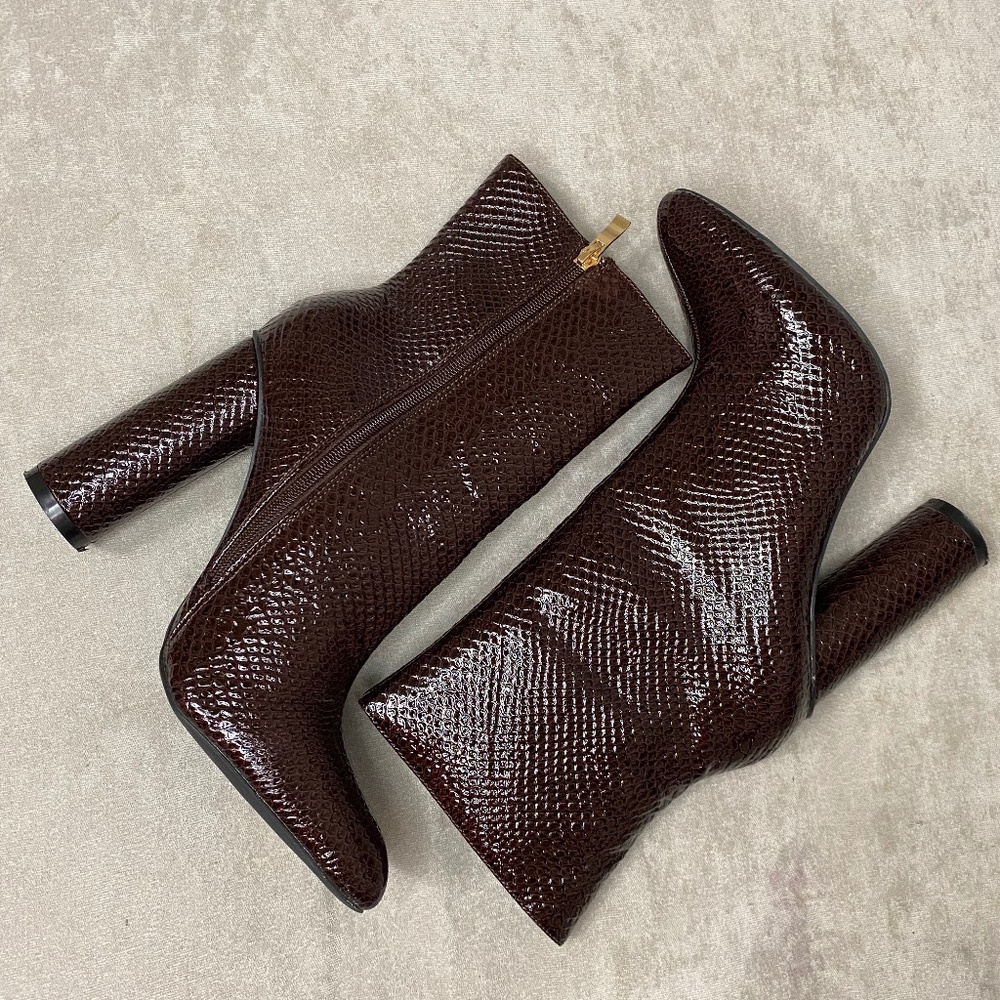 Brown Leather Ankle Boot